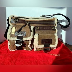 ✅SOLD✅ Bally ONE season LIMITED edition leather/shearling shoulder/crossbody